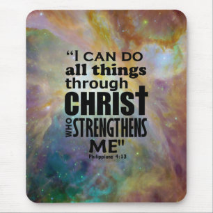 Philippians 4:13 mouse pad