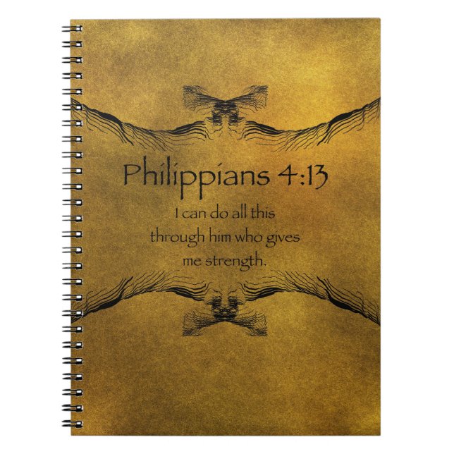 Philippians 4:13 notebook (Front)