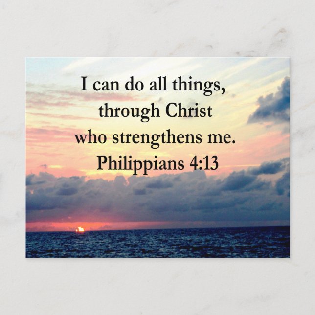 PHILIPPIANS 4:13 POSTCARD (Front)