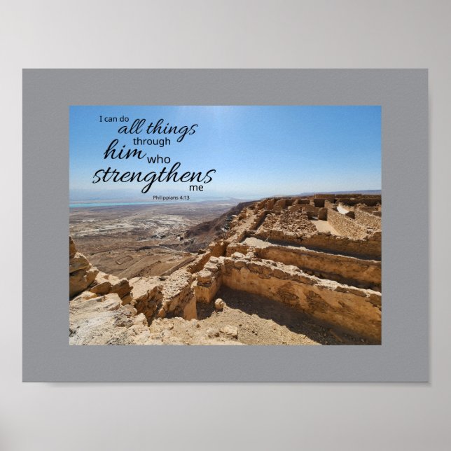 Philippians 4:13 Poster (Front)