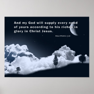 PHILIPPIANS 4:19 POSTER