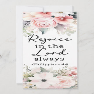 Philippians 4:4 Encouragement Card