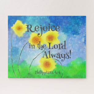 Philippians 4:4, Rejoice in the Lord Always Jigsaw Puzzle