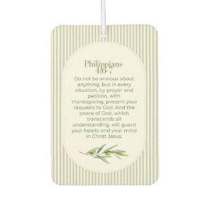 Philippians 4:6–7 Christian Encouragement Gift Air Freshener