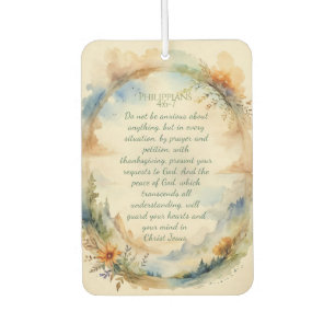 Philippians 4:6–7 Christian Encouragement Gift Air Freshener