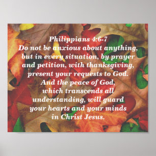 Philippians 4:6-7 poster