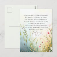 Philippians 4:6-7 Wildflower Bible Verse Christian