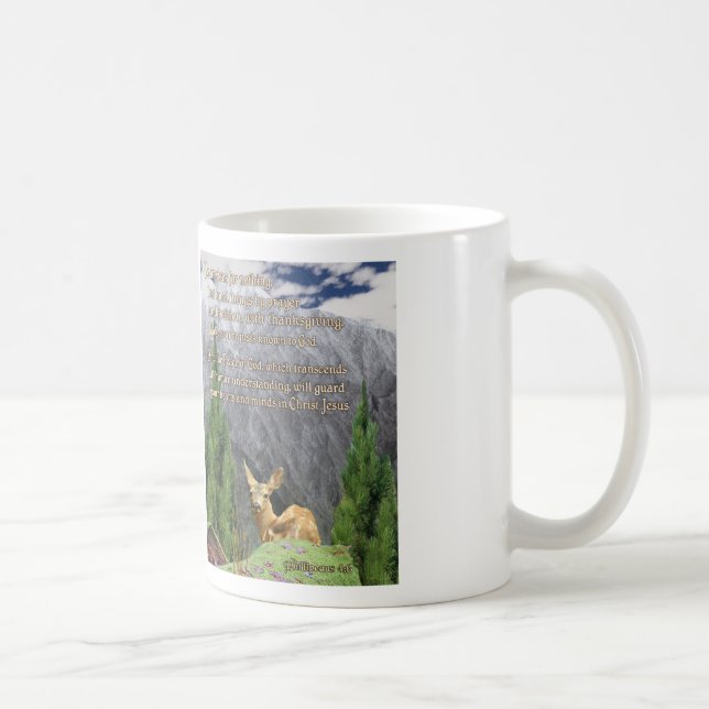 Philippians 4:6 christian mug (Right)