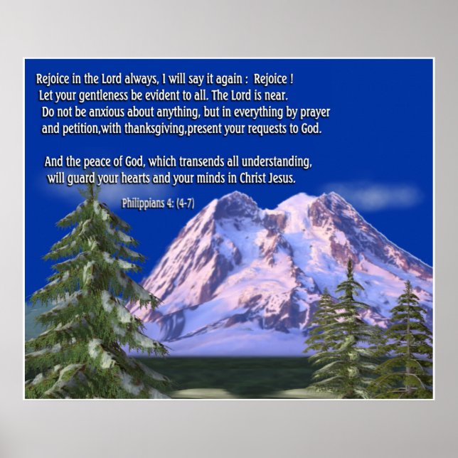 Philippians 4:6 poster (Front)