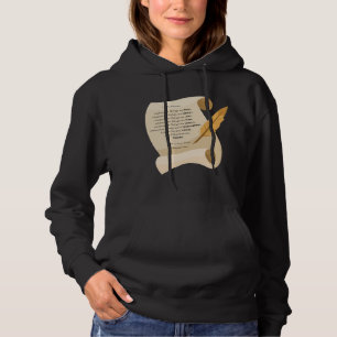Philippians 4:8 KJV Bible Quote Scroll Women's Hoodie