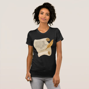 Philippians 4:8 KJV Bible Quote Scroll Women's T-Shirt