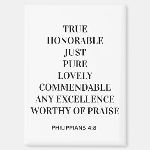 Philippians 4:8 Magnet