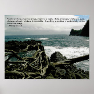 Philippians 4:8 Poster