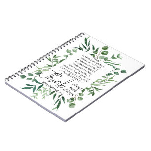 Philippians 4:8 Whatever is Noble Eucalyptus Notebook