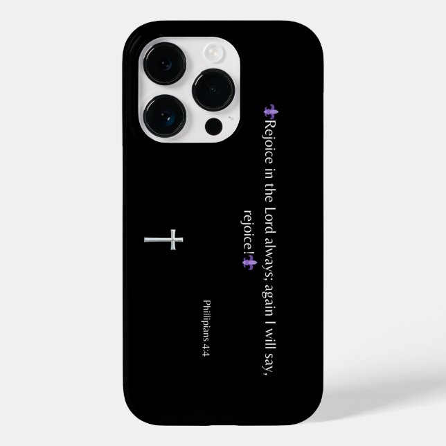 Philippiens 4:4 Bible Verse iPhone / coque ipad (Verso)