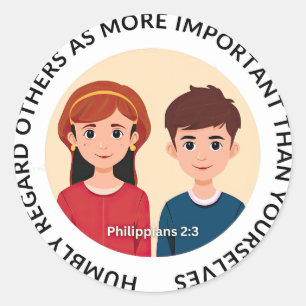Philippiens Stickers 2:3 : Humbly Regard Autres