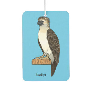 Philippine eagle bird cartoon illustration  air freshener