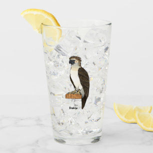 Philippine eagle bird cartoon illustration glass