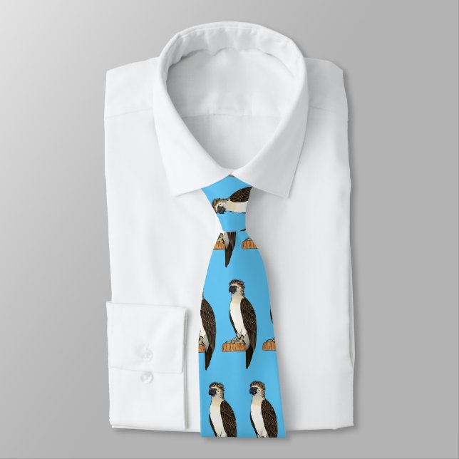 Philippine eagle bird cartoon illustration  tie (Tied)