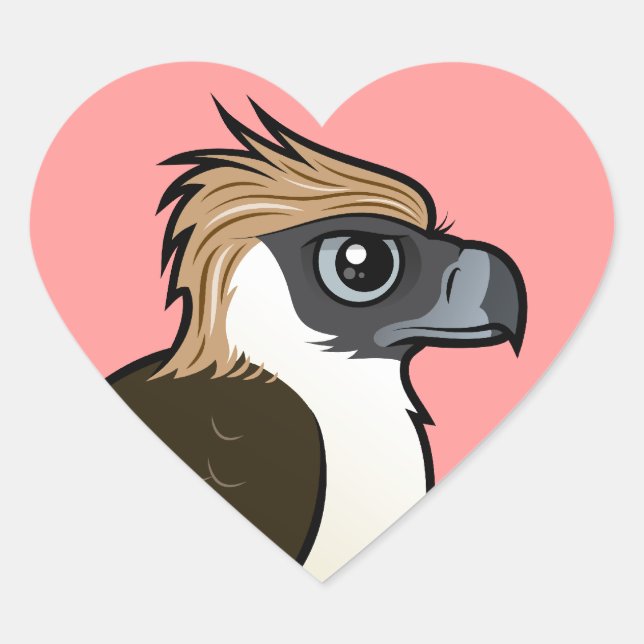 Philippine Eagle Heart Sticker (Front)
