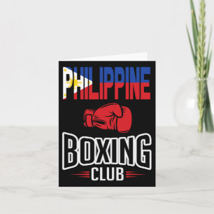Philippine Flag Boxing Club Filipino Pinoy Card