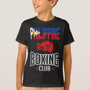 Philippine Flag Boxing Club Filipino Pinoy  T-Shirt