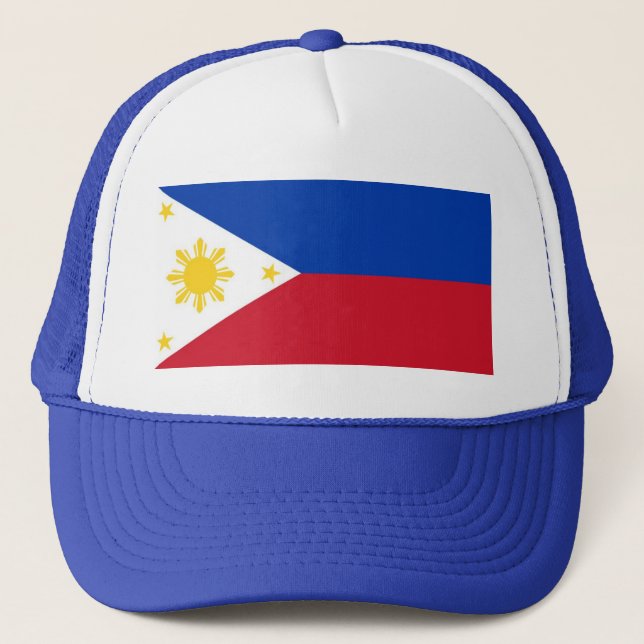 Philippine Flag (Cap) Trucker Hat (Front)