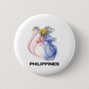 PHILIPPINE FLAG smoke 2 Inch Round Button