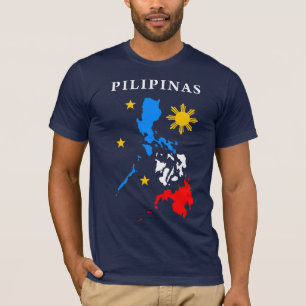 philippine map t-shirt