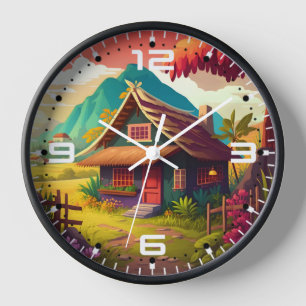 Philippine Traditional House-36543 Clock