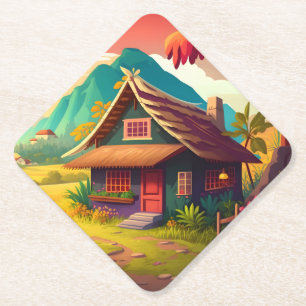 Philippine Traditional House-36543 Paper Coaster