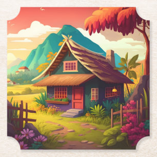Philippine Traditional House-36543 Paper Coaster