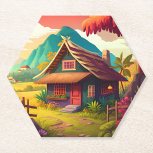 Philippine Traditional House-36543 Paper Coaster
