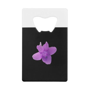 Philippine Violet on black Credit Card Bottle Opener
