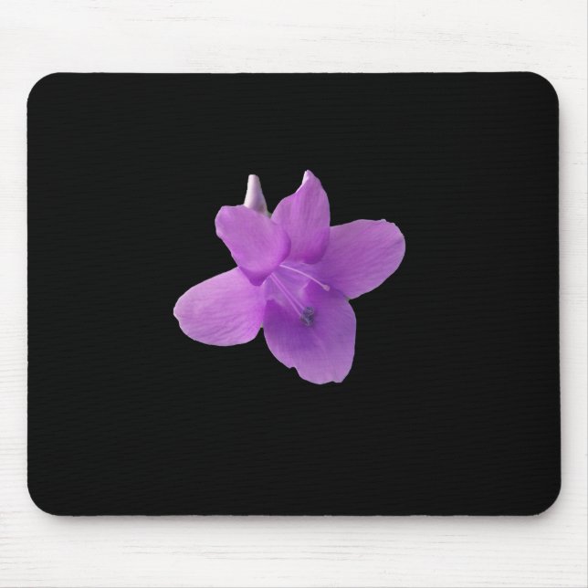 Philippine Violet  on black Mouse Pad (Front)