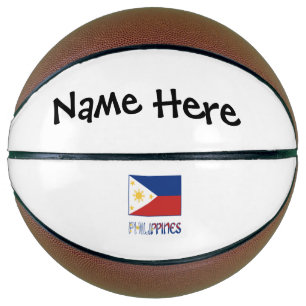 Philippines and Filipino Flag and Your Name Basketball