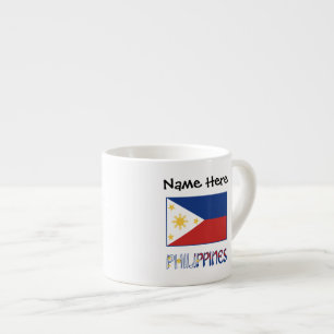 Philippines and Filipino Flag Personalized  Espresso Cup