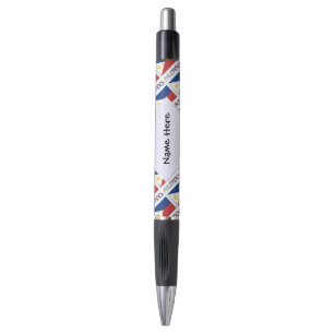 Philippines and Filipino Flag Tiled Personalized Pen