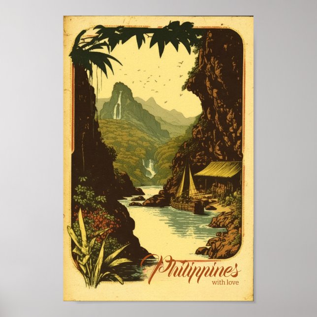 Philippines avec poster vintage amoureux (Devant)