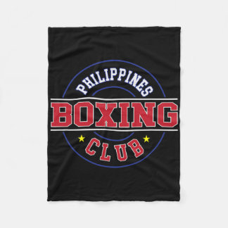 Philippines Boxing Club Gym Boxer Filipino Pinoy P Fleece Blanket