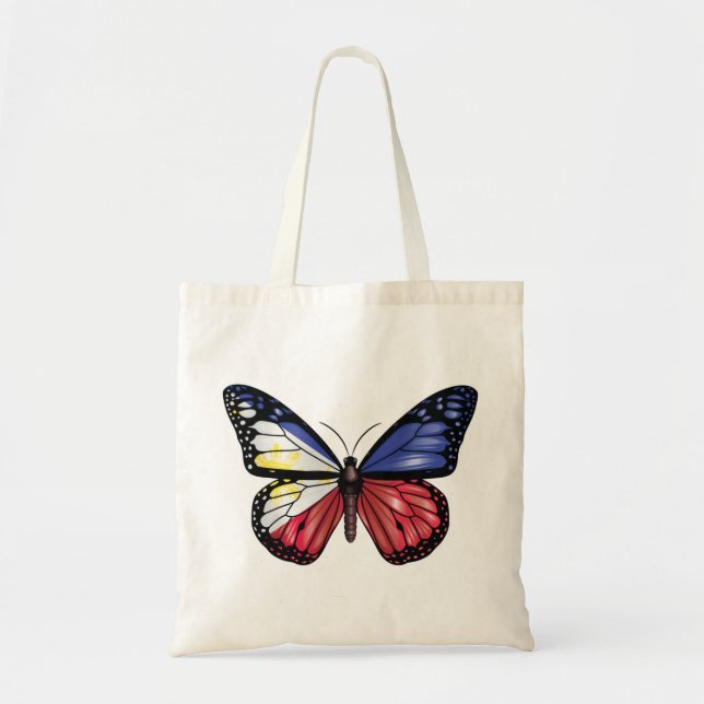 Philippines butterfly monarch flag tote bag (Front)