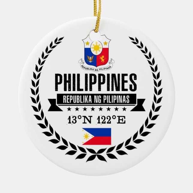 Philippines Ceramic Ornament (Front)