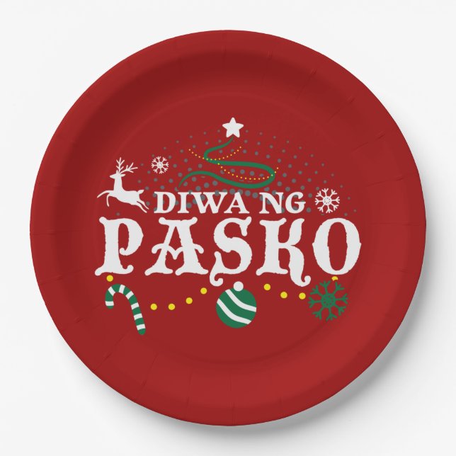 Philippines Christmas - Diwa ng Pasko Paper Plate (Front)