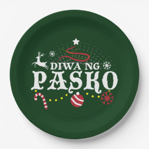 Philippines Christmas Tagalog - Diwa ng Pasko  Paper Plate