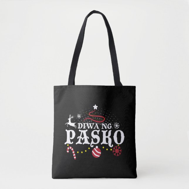 Philippines Christmas Tagalog - Diwa ng Pasko  Tote Bag (Front)