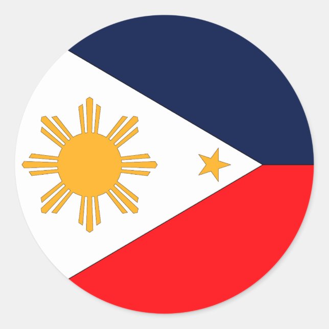 Philippines Classic Round Sticker (Front)