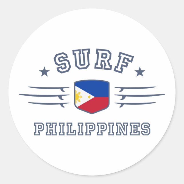 Philippines Classic Round Sticker (Front)