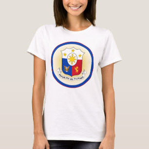 Philippines Coat of Arms Circle Shape T-Shirt