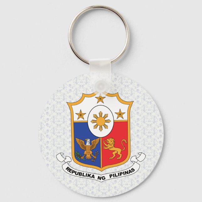 Philippines Coat of Arms detail Keychain (Front)
