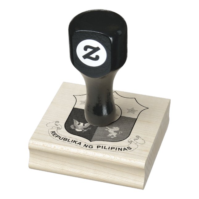 Philippines Coat of Arms Rubber Stamp (Stamp)